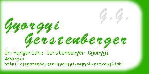 gyorgyi gerstenberger business card
